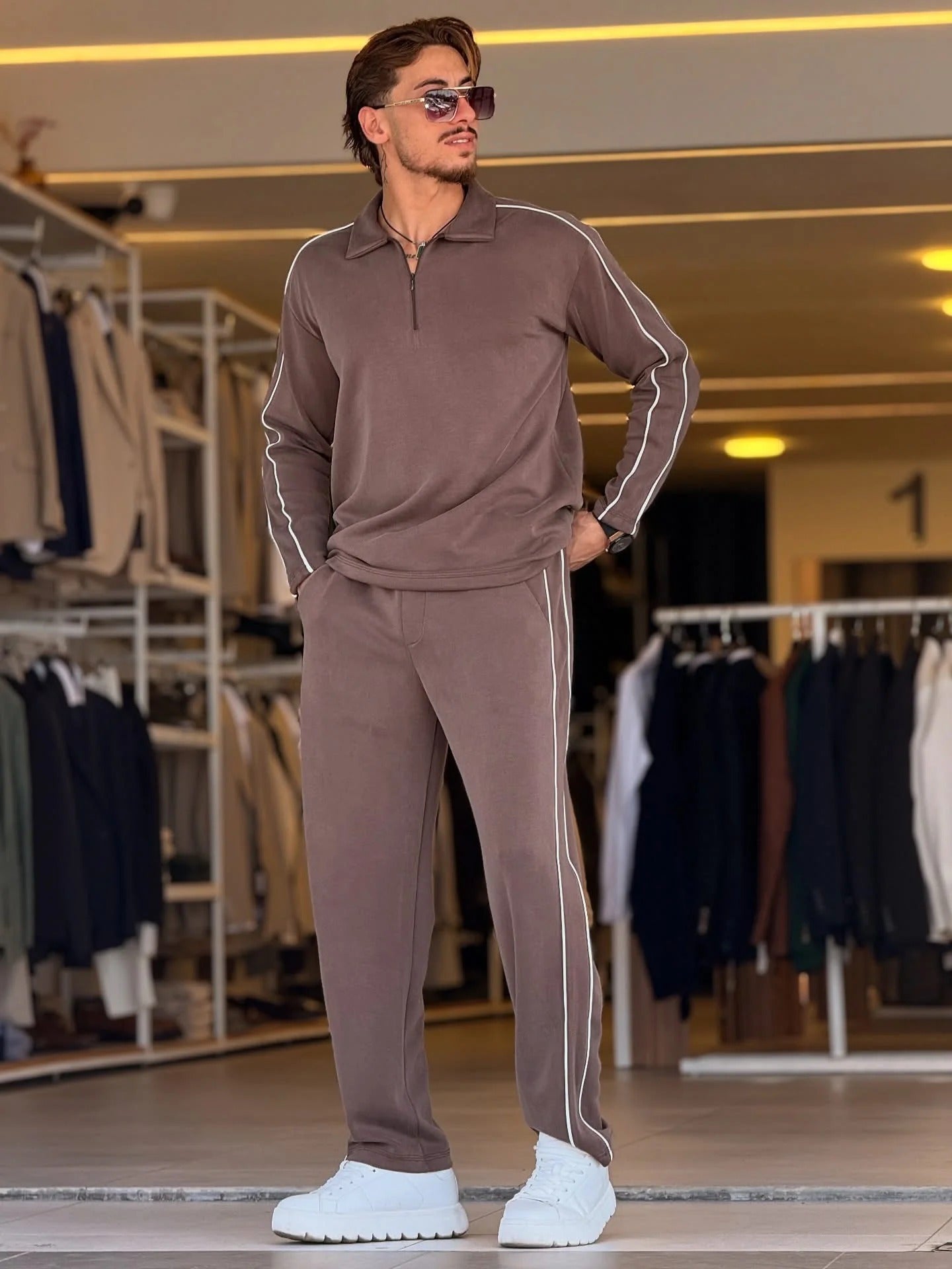 LI-67 NEW WINTER ZIPPER TRACKSUIT