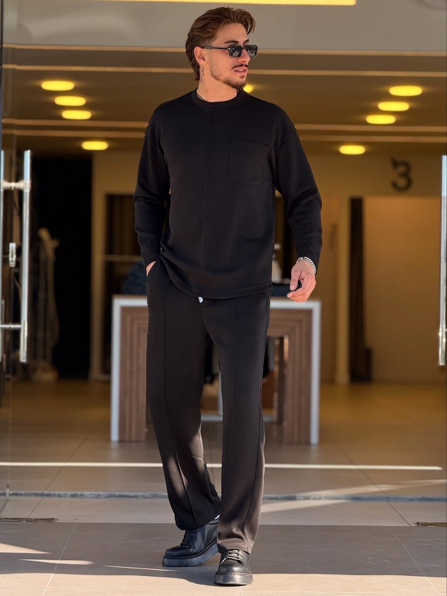 NEW WINTER ROUND NECK TRACKSUIT Li-58