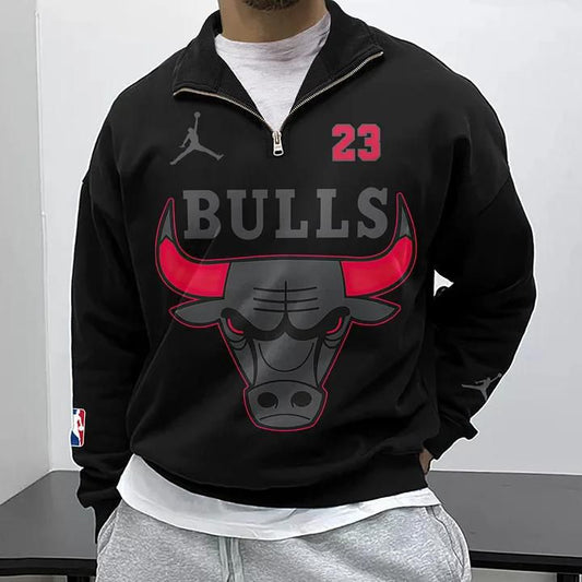 Chicago Bulls #23 Black Edition Sweatshirt- (S2)