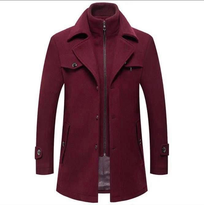 C-1 Men’s Premium Wool Blend Winter Coat –  Classic Style