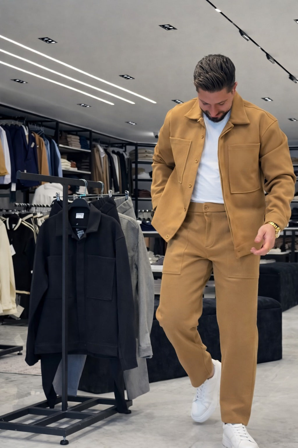 Men’s Premium Two-Piece Co-Ord Set – Modern Casual Tracksuit - (W-12)