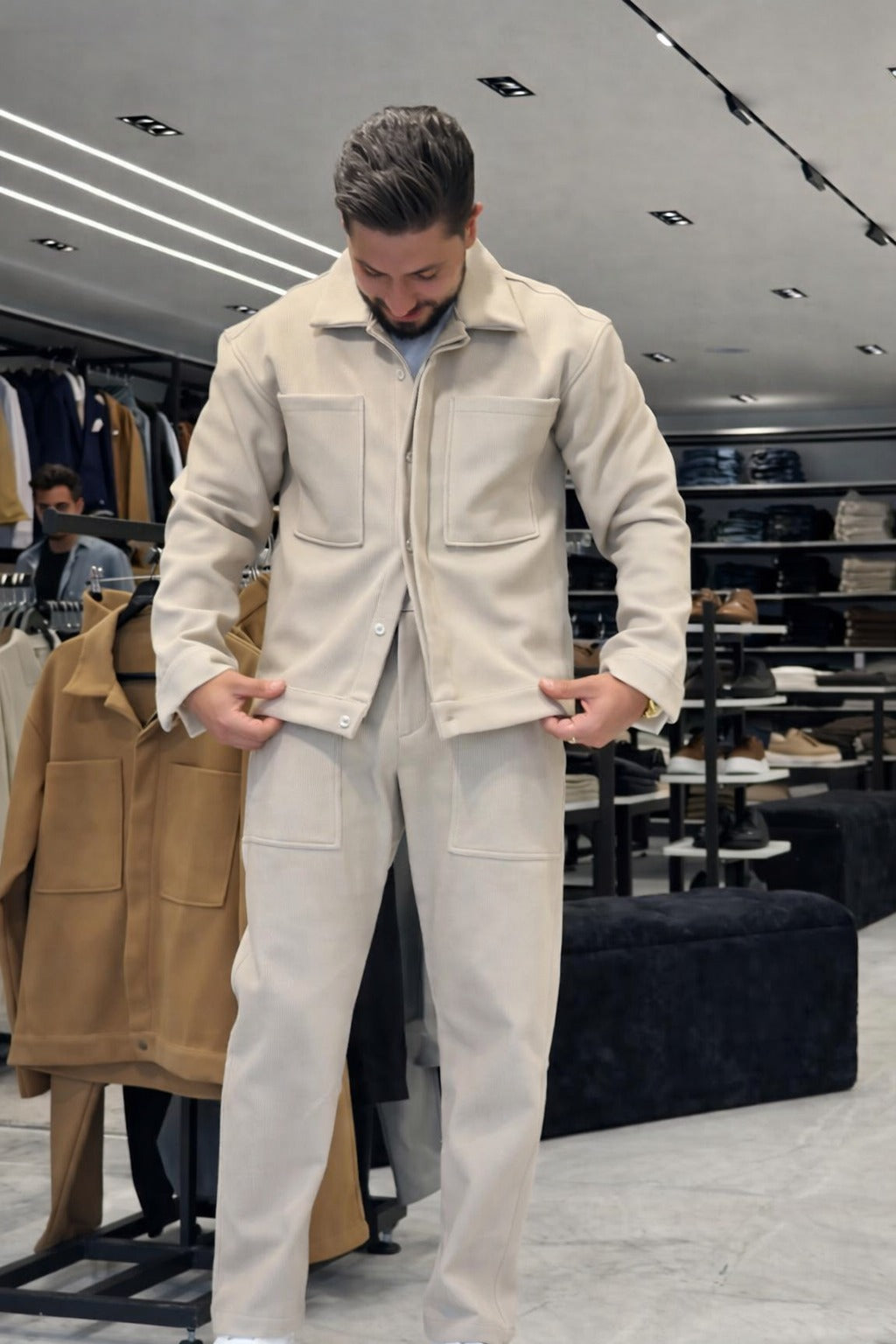 Men’s Premium Two-Piece Co-Ord Set – Modern Casual Tracksuit - (W-12)