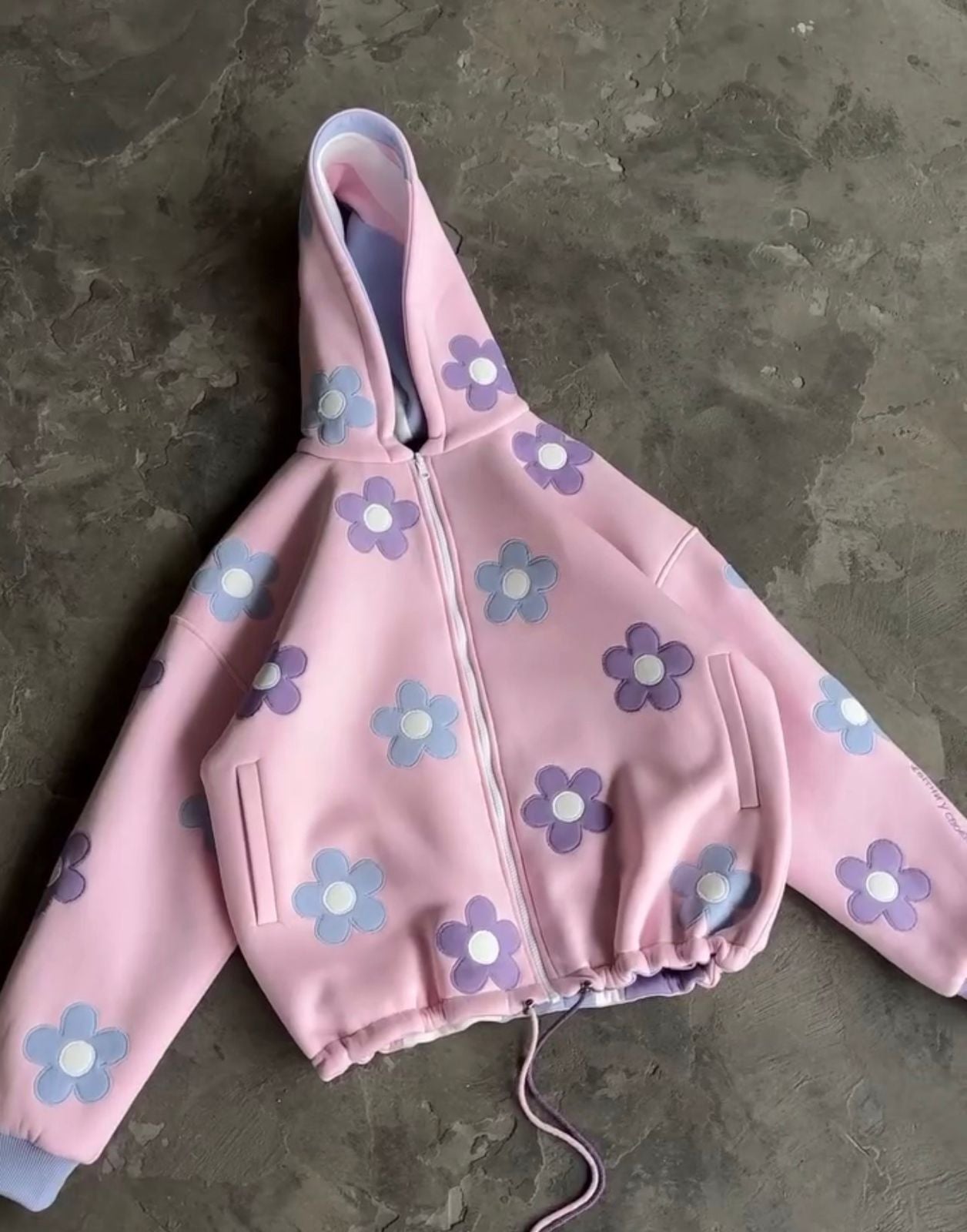 CH - 613 Two-Style Pastel Paradise 3D Floral Printed Tracksuit Emberline- 
