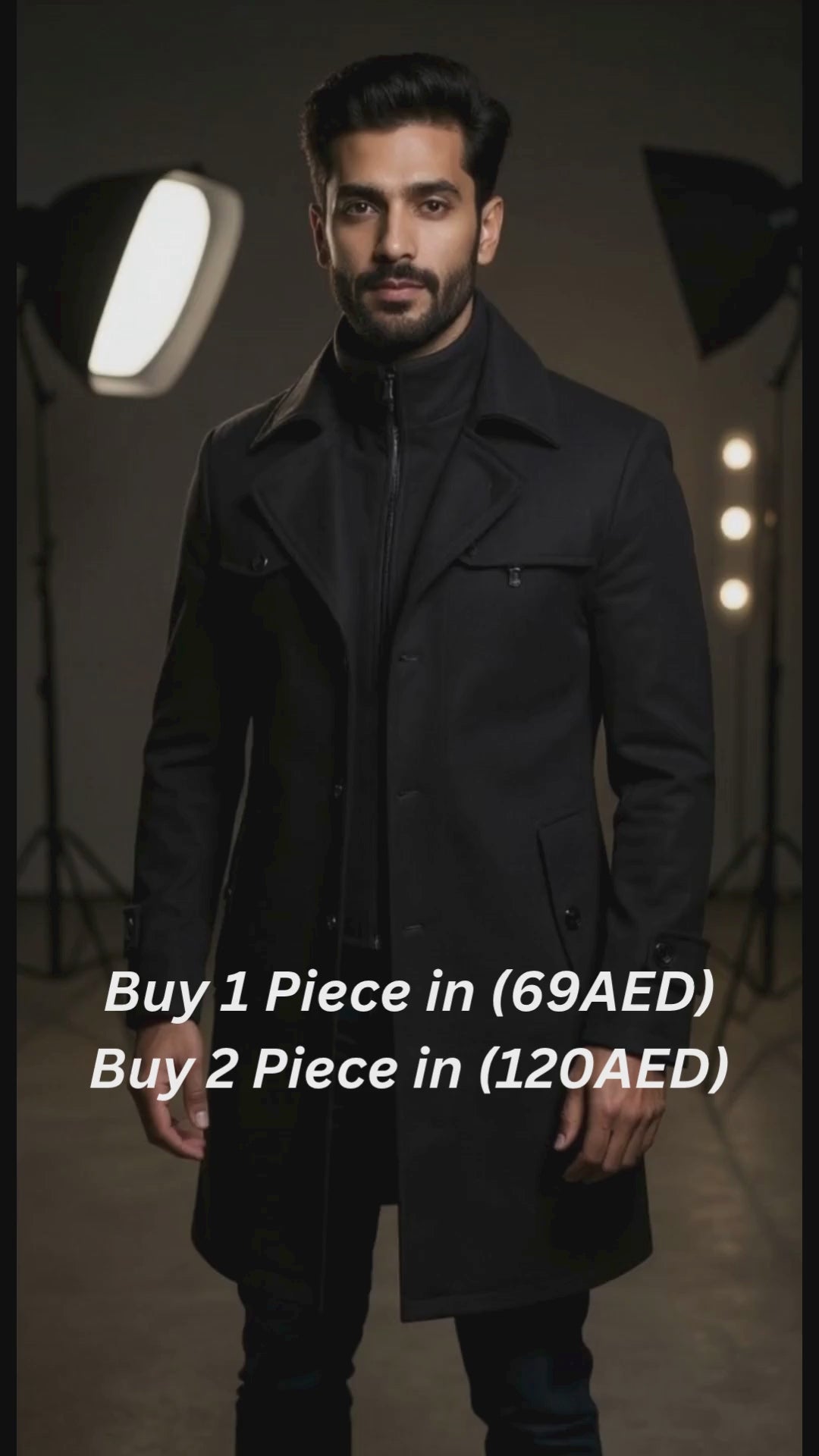 C-1 Men's Premium Blend Winter Coat – Classic Style – khaleej.store
